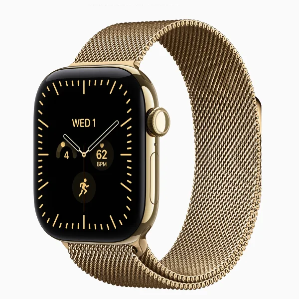 Apple Watch Series 12 GPS Cellular 42mm Radiant Gold Titanium Case with Radiant Gold Milanese Loop 1 Apple Watch Series 12 GPS Cellular 42mm Radiant Gold Titanium Case with Radiant Gold Milanese Loop 1